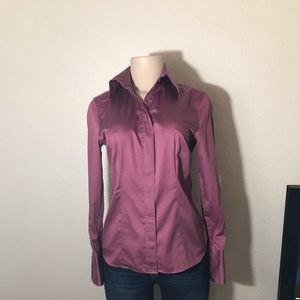 Non-Iron fitted long sleeve blouse